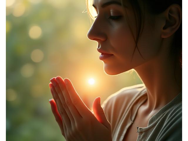 Woman practicing stress relief for hormone wellness